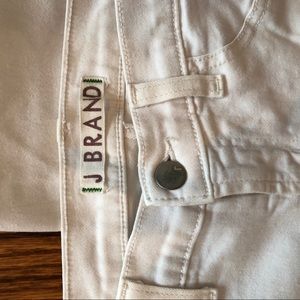 J Brand white low-rise jeans